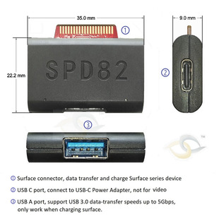 微软Surface转接头PD充电器平板Pro4电脑Typec充电线GO笔记本磁吸