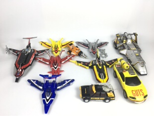 日版万代正版迪迦奥特曼飞机TPC装备胜利队飞燕一号 EXJ号 飓风号