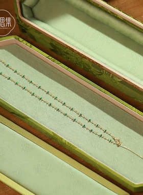 游思集[霜枝项链]18k金国风设计款单戴叠戴超美清新显贵百搭女款