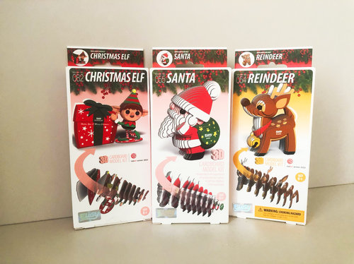 TeamGreen纸质eugy圣诞系列拼插3D立体拼图积木模型玩具