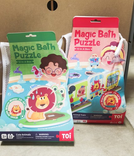 TOI图益魔法澡澡乐感温洗澡拼图儿童婴幼儿宝宝益智玩具男孩女孩