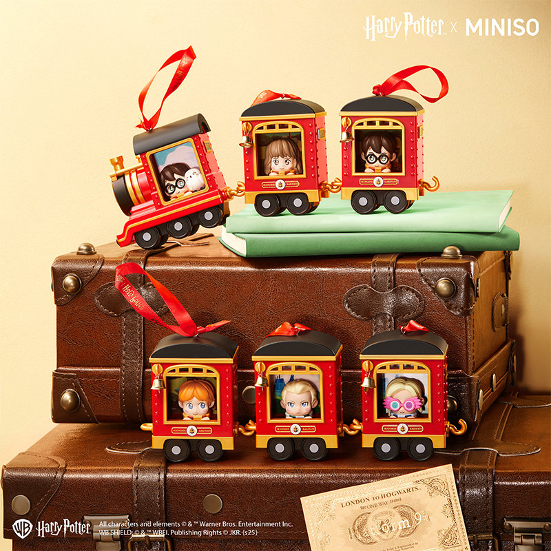 MINISO名创优品哈利·波特系列霍格沃茨特快列车盲盒挂件摆件礼物