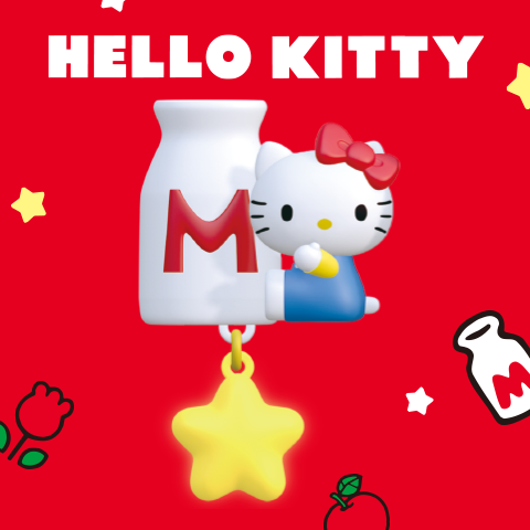 MINISO名创优品Sanrio characters复古餐厅盲盒星星发光冰箱贴