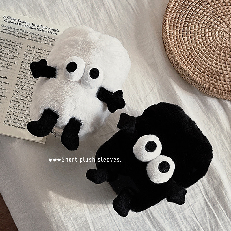 可爱袖套女秋冬季羽绒服防脏办公室卡通护袖学生套袖高颜值小袖头