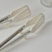 厨房夹子食品夹食品级硅胶夹子烤肉夹烧烤夹煎牛排蛋糕面包食物夹