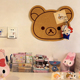 可爱轻松熊毛毡板学生宿舍照片墙展示板免打孔首饰收纳好物装 饰板