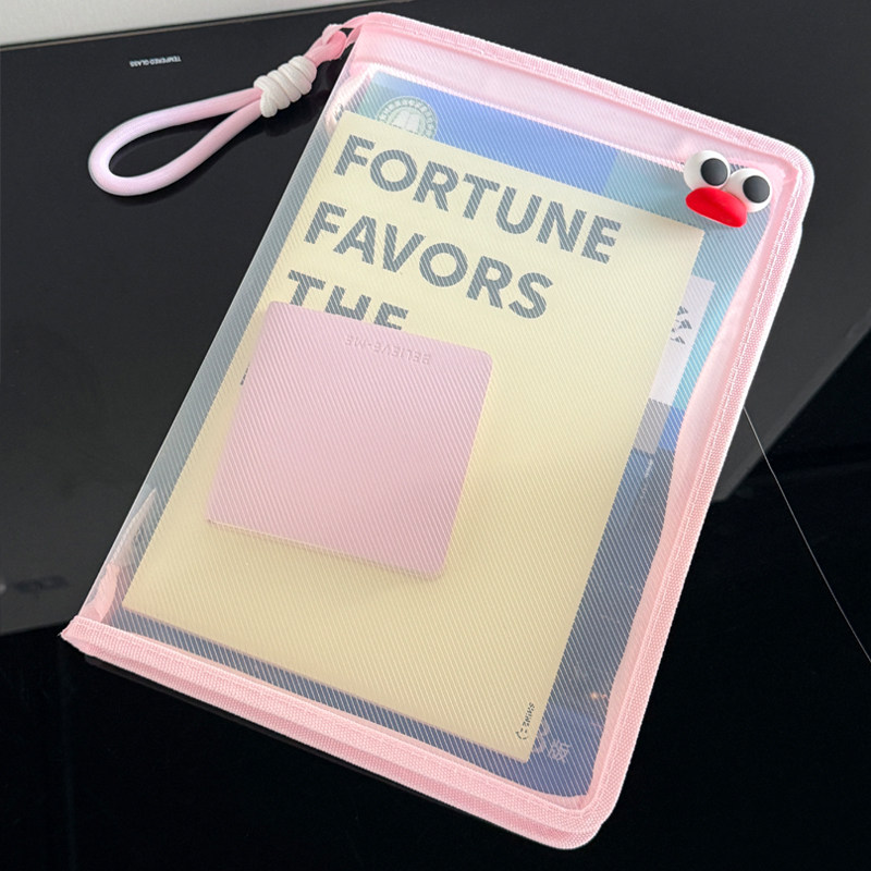 透明文件袋拉链式A4试卷收纳袋考试专用学生便携大容量补习手提袋