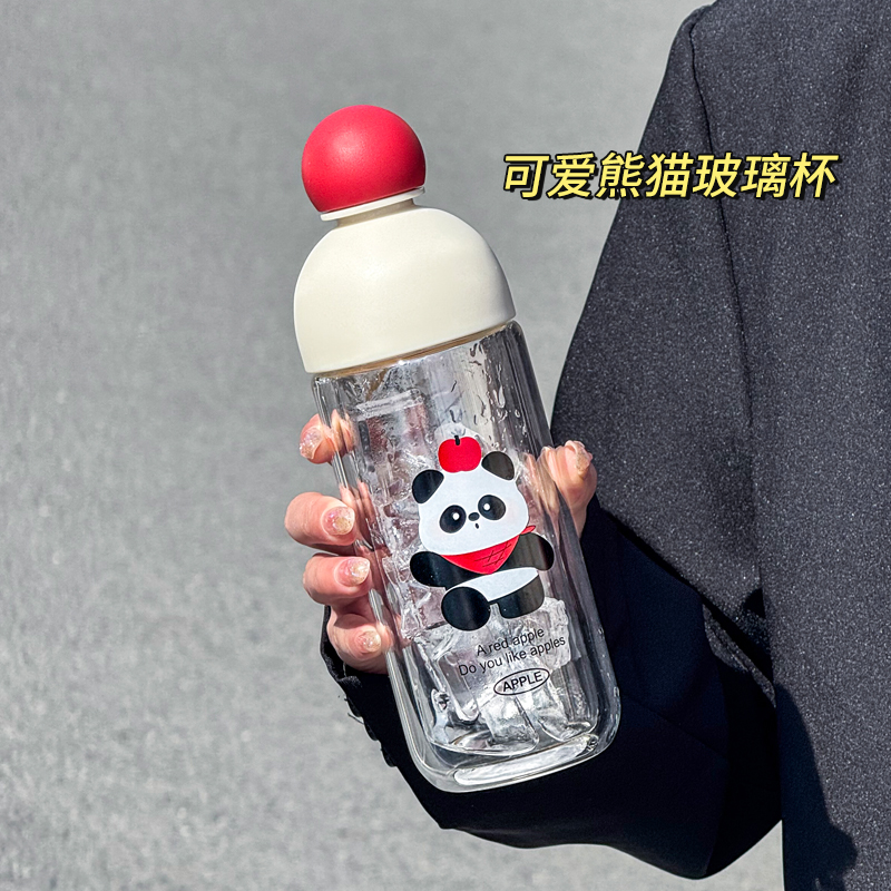 新款高颜值双层玻璃杯