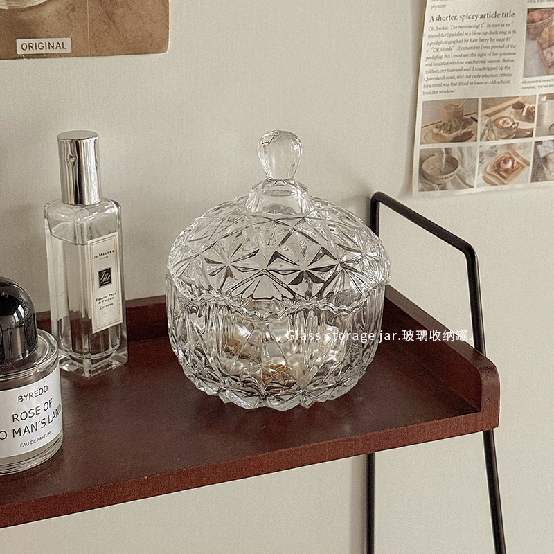 水晶玻璃罐首饰盒糖果罐
