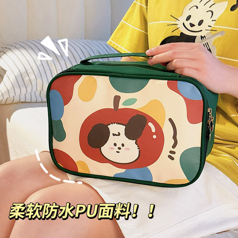可爱化妆包大容量收纳包洗漱包女2025新款便携外出化妆刷分区防水,收纳整理,化妆包,淘宝优惠券,粉丝福利购,淘宝优惠卷