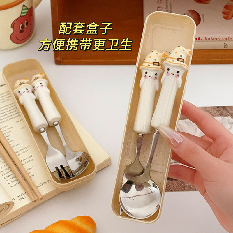 学生儿童便携式筷子勺子套装图片