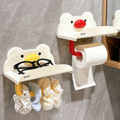 卫生间纸巾架家用厕所壁挂式 免打孔卫生纸置物架厕纸盒浴室卷纸架