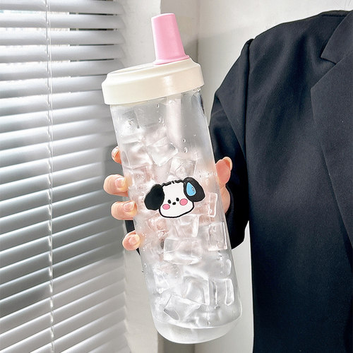 加粗吸管大容量玻璃杯吸管水杯