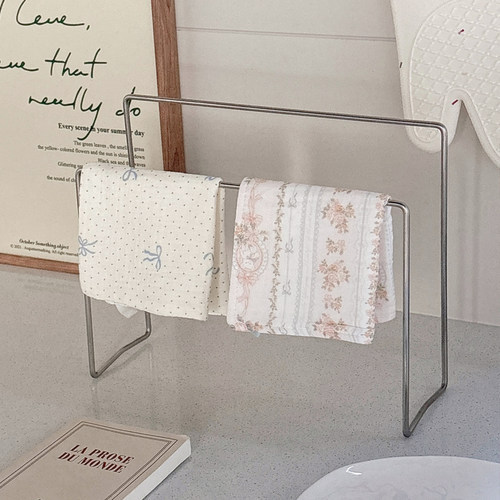 304不锈钢加粗抹布架厨房置物架