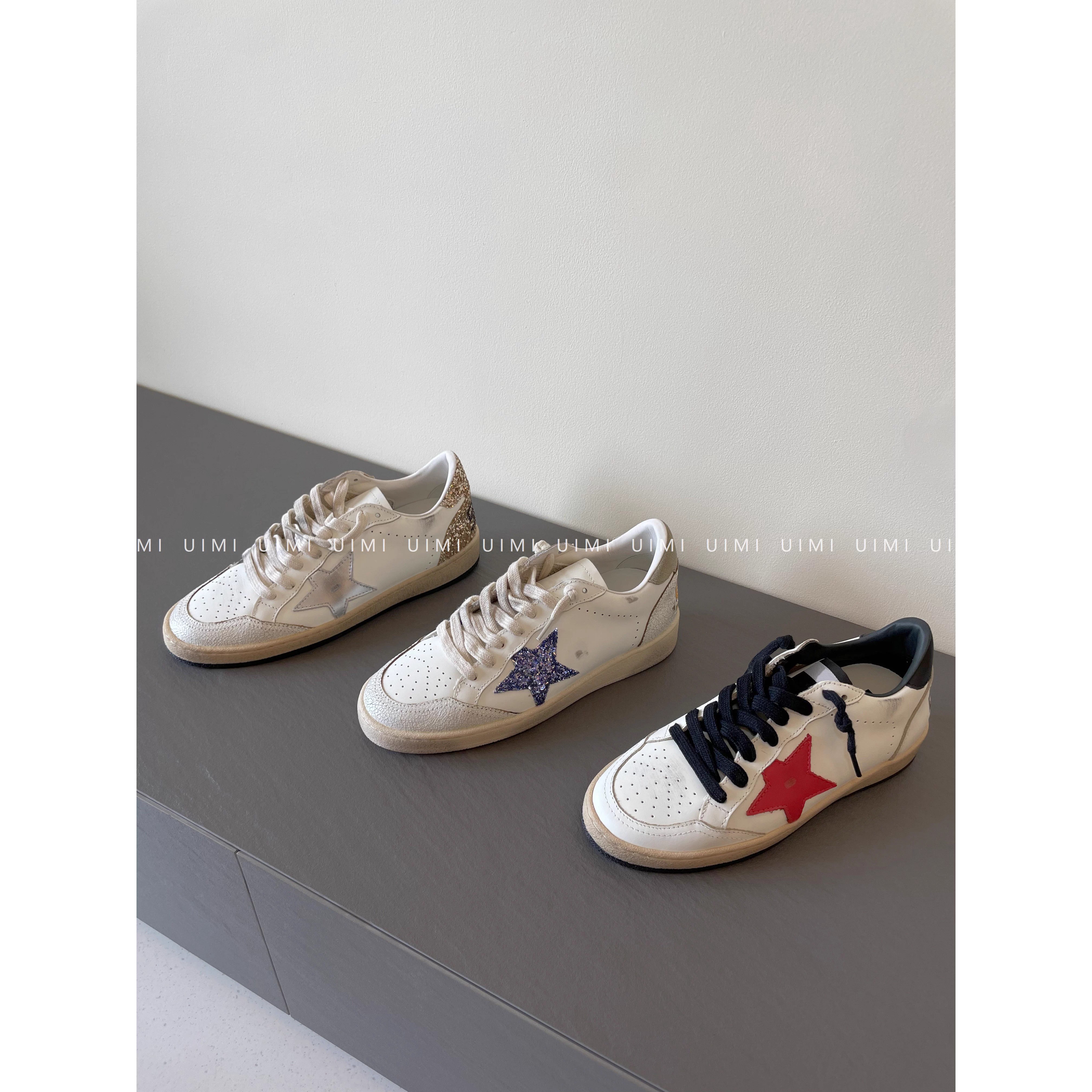 五角星亮片星星小脏鞋休闲板鞋