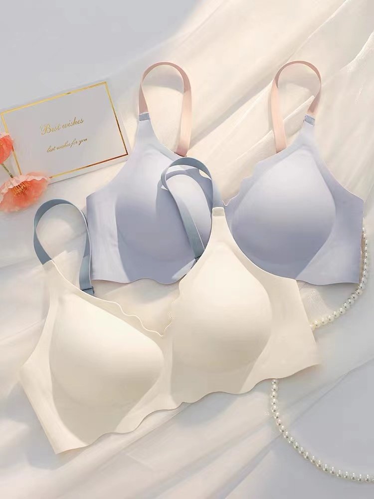 WAR内衣女夏小胸无痕聚拢无钢圈收副乳防下垂运动美背舒适文胸罩