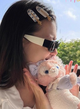 熊猫拼色防蓝光眼镜男女同款