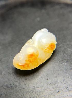 幽悠居新疆和田玉瑞兽手串吊坠