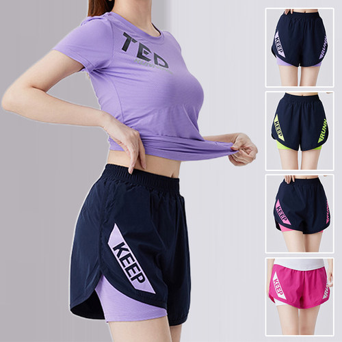 防走光女运动短裤宽松透气速干裤