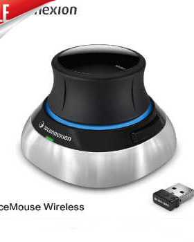 3Dconnexion SpaceMouseWireless无线3D 设计师专用鼠标10m轨迹球