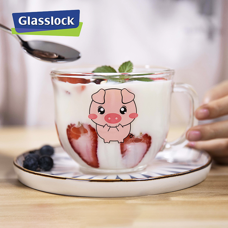 GLASSLOCK韩国进口钢化早餐杯