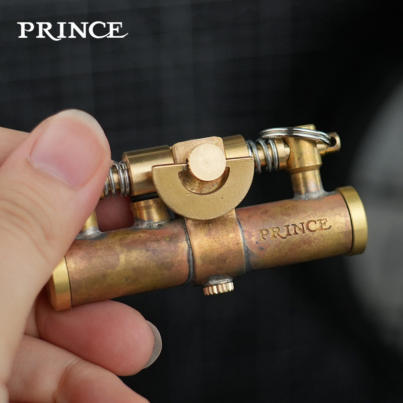 日本Prince王子个性复古机械老式砂轮煤油打火机DUCK公爵创意礼物