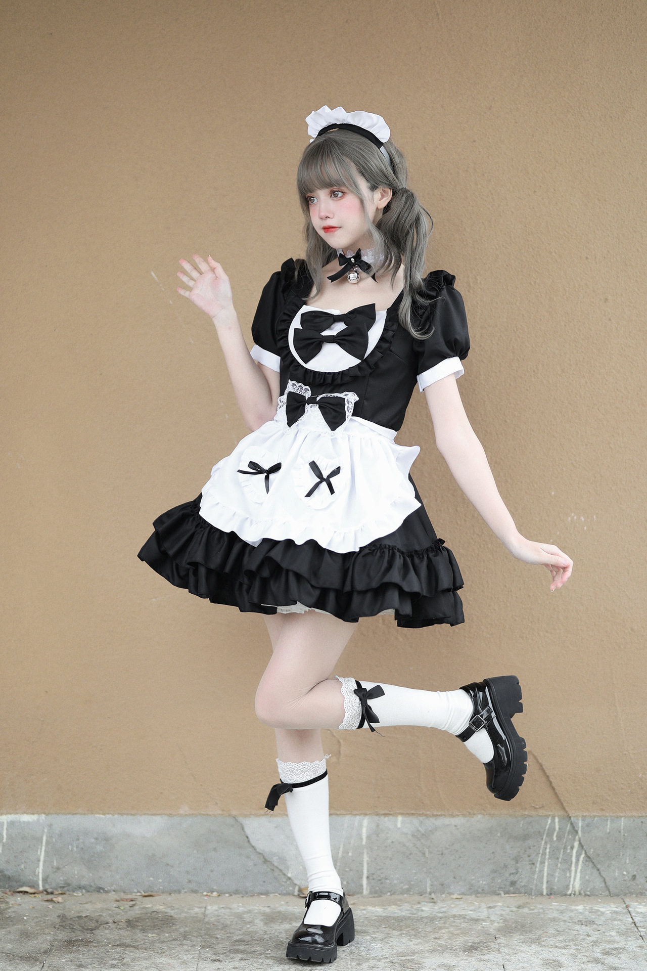 cosplay日系软妹女仆装连衣裙清纯可爱多色女佣制服套装角色扮演