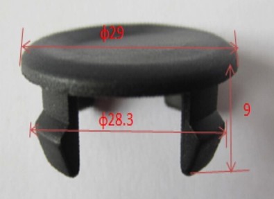 东风风行菱智V3M3M5后保险杠倒车雷达孔堵盖后保探头专用汽车配件