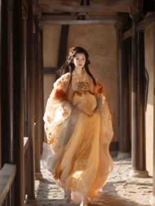 新款春夏【玉人歌】绣花大袖衫可拖尾齐胸襦裙汉服女一片式齐胸裙