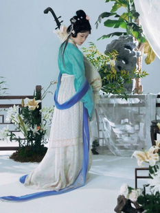 破裙围裳摄影款 琴桃宋制 复原汉服女短衫 仕女图风格 全套 梦华