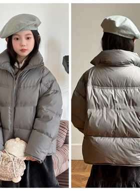 69227乔家短款面包服羽绒服童装冬款男女童保暖服装中大童