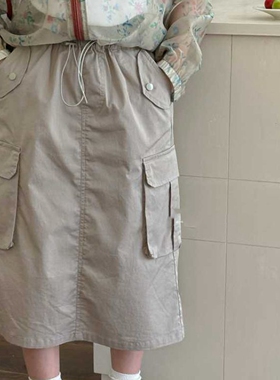 81866牛家工装裙童装夏款女童休闲半身裙中童