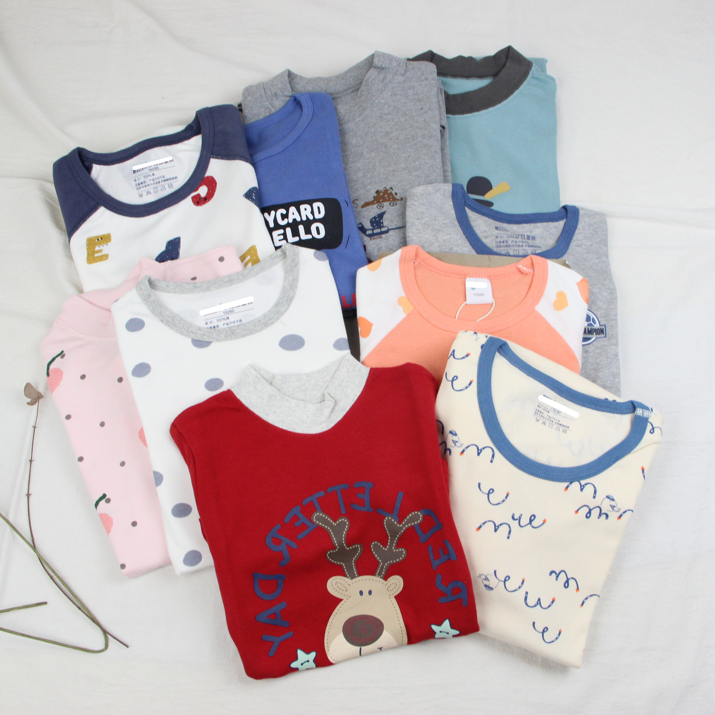 儿童内衣内裤套装童装秋冬款男女童多款多色2件套中大童