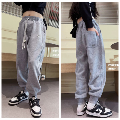 2912爱家青少年卫裤童装春款男女童休闲裤长裤大童