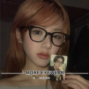 黑色方形全框近视防蓝光素颜镜KARL 韩版 2024新品 GM眼镜架男女同款