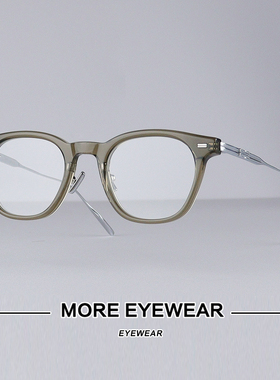 2024新品GM校园风防蓝光眼镜架男女同款素颜百搭板材纯钛镜框ROB