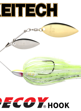 日本进口K牌复合亮片 Keitech Tee-Bone Spinnerbait 10/14克鲈钓