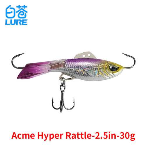 美国ACME hyper-rattle 专业冰钓鱼饵小铅鱼滑翔展翼路亚硬饵