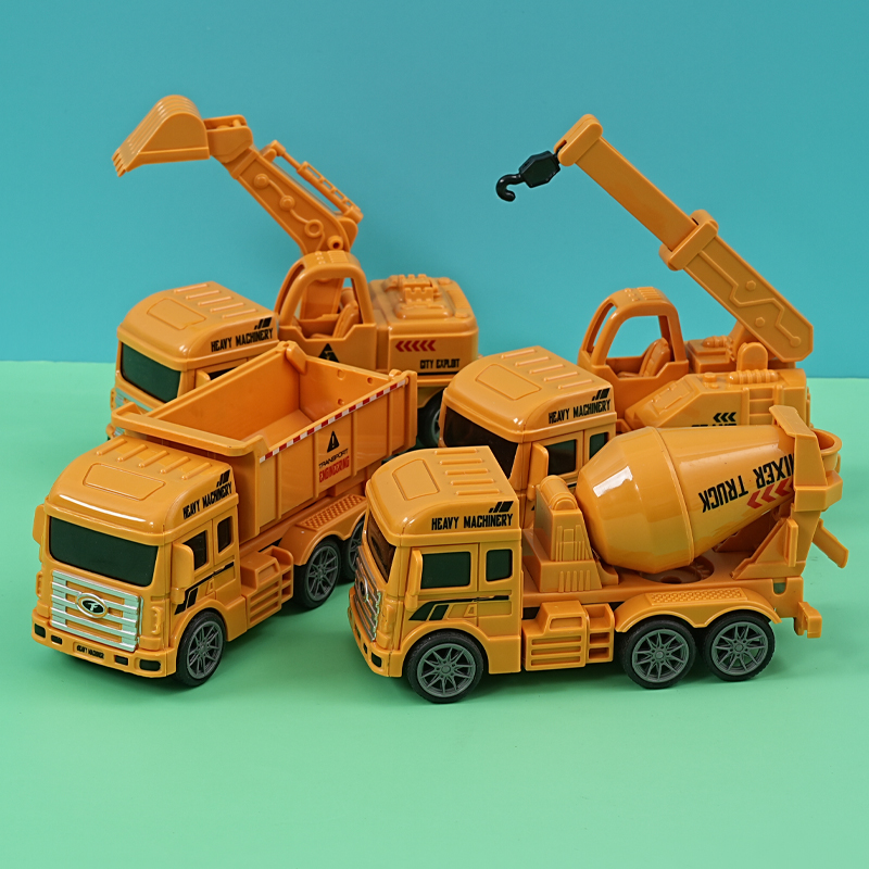 惯性工程车玩具消防车环卫车汽车