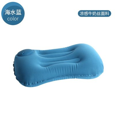 旅行枕便携充气枕头坐火车趴睡午睡神器吹气护腰枕户外靠枕腰靠垫
