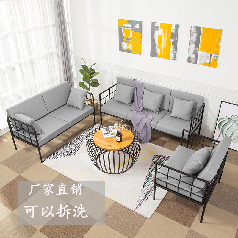 loft美式复古定制布艺创意沙发椅