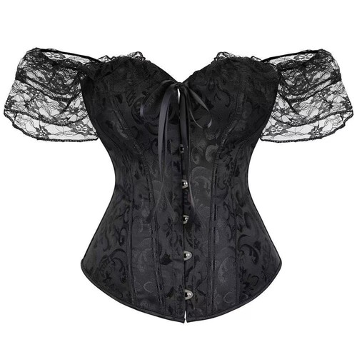 Palace Lace Sleeve Corset Slim Fit Women Shapewear