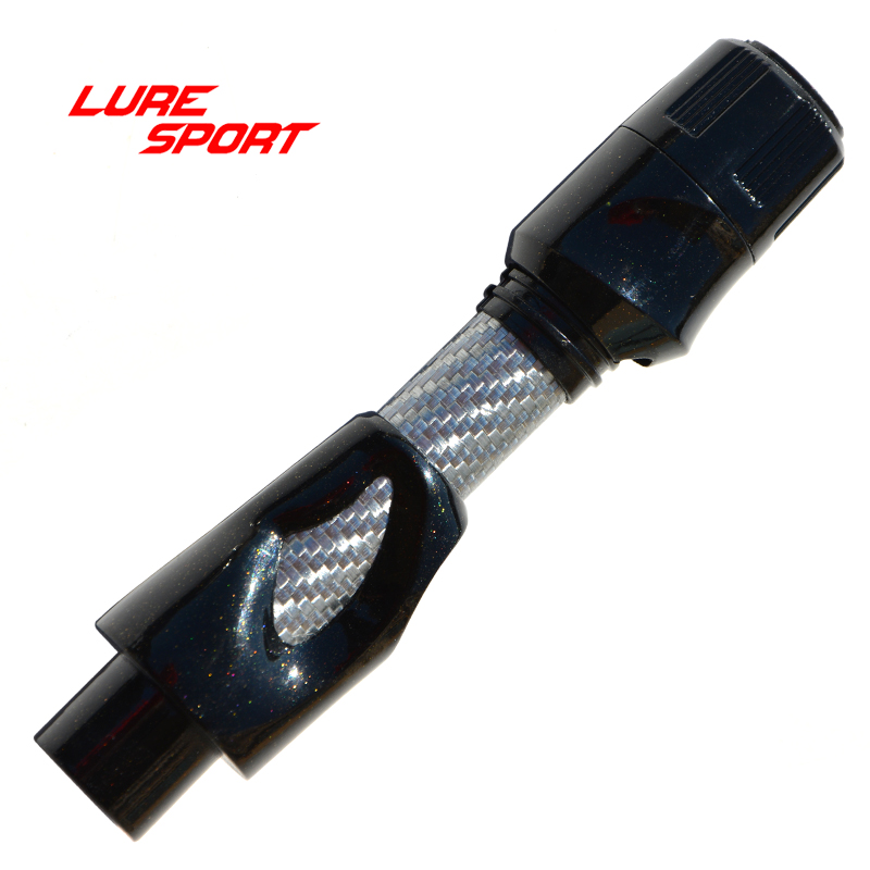 路亚竿分体轮座直柄SKSS枪柄SKTS+SKSPS黑漆银碳管鱼竿DIY配件