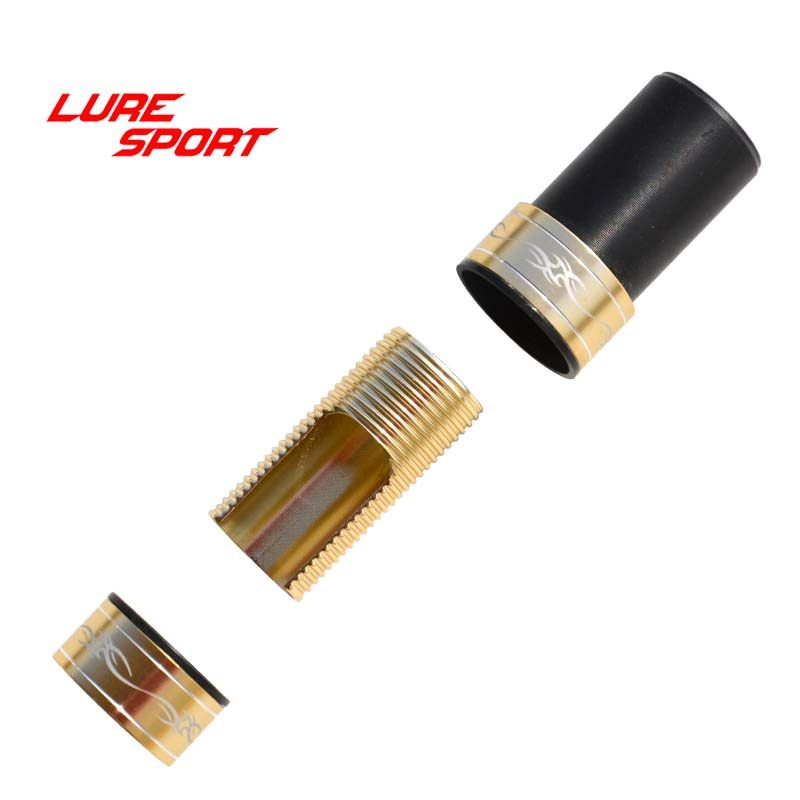 波腾轮座配件直柄马口竿铝合金塑料轮座组装件3件套鱼竿diy配件