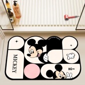 异形浴室地垫硅藻泥吸水垫卫生间卡通防滑速干软垫淋浴房门口脚垫