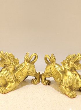 霸王貔貅摆件天禄客厅纯铜招财
