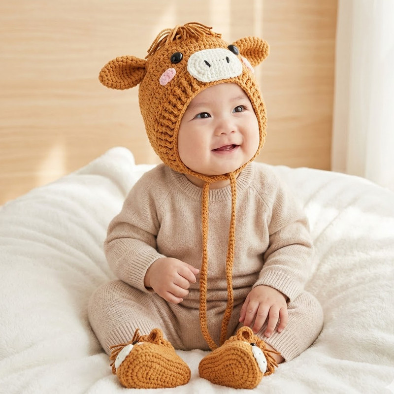 手工编织婴儿小马鞋帽子套装diy毛线材料包自制宝宝满月百天礼物,服饰配件/皮带/帽子/围巾,DIY编织材料包,淘宝优惠券,粉丝福利购,淘宝优惠卷