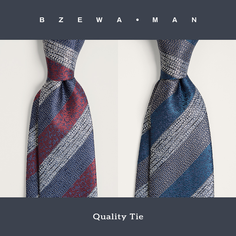 领带手感柔和拼色实用男友老公