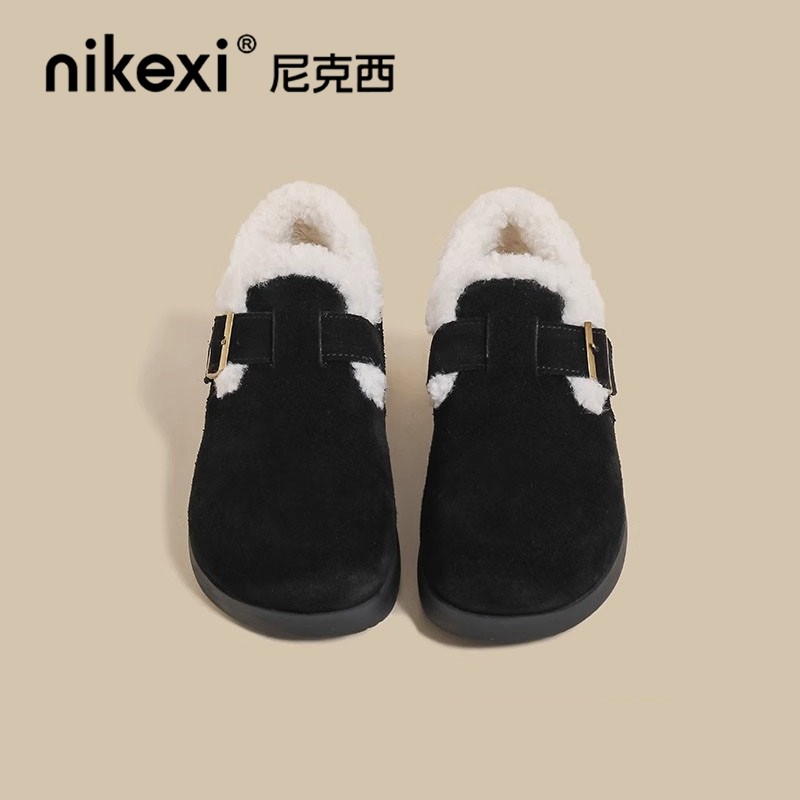 圆头勃肯鞋女秋冬2025新款复古英伦加绒保暖一字式扣带平底鞋子,女鞋,勃肯鞋/软木鞋,淘宝优惠券,粉丝福利购,淘宝优惠卷