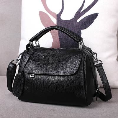 枕头包时尚包包女宽肩带真皮包包